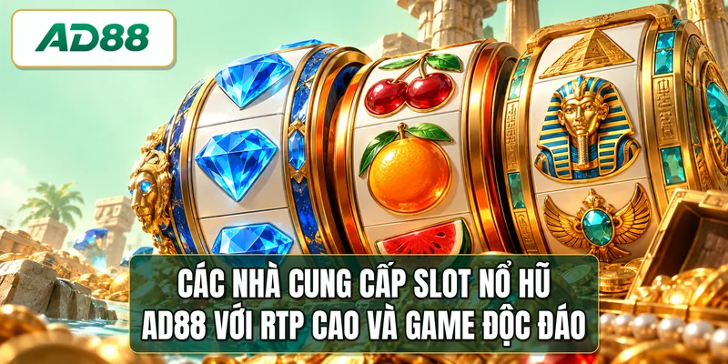 Các nhà cung cấp slot nổ hũ AD88 với RTP cao và game độc đáo