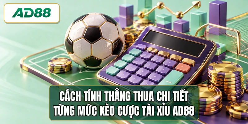 Cách tính thắng thua chi tiết từng mức kèo cược tài xỉu AD88