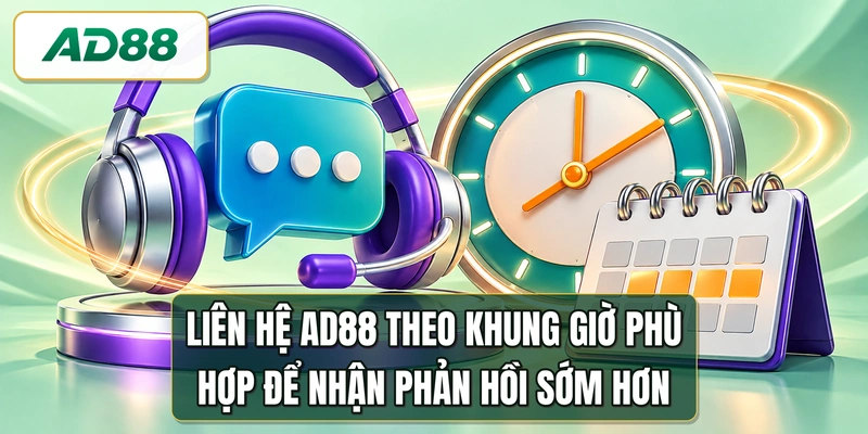 Liên hệ AD88 theo khung giờ phù hợp để nhận phản hồi sớm hơn