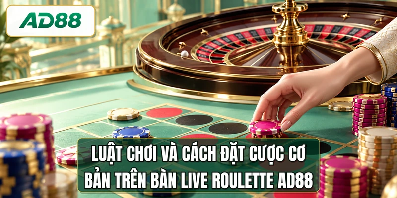 Luật chơi và cách đặt cược cơ bản trên bàn live roulette AD88