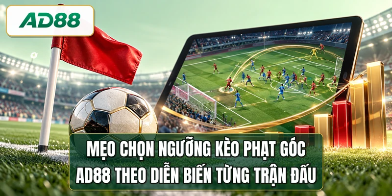 Mẹo chọn ngưỡng kèo phạt góc AD88 theo diễn biến từng trận đấu