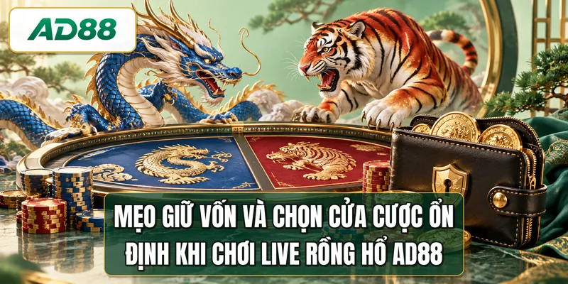 Mẹo giữ vốn và chọn cửa cược ổn định khi chơi live rồng hổ AD88