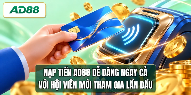 Nạp tiền AD88 dễ dàng ngay cả với hội viên mới tham gia lần đầu