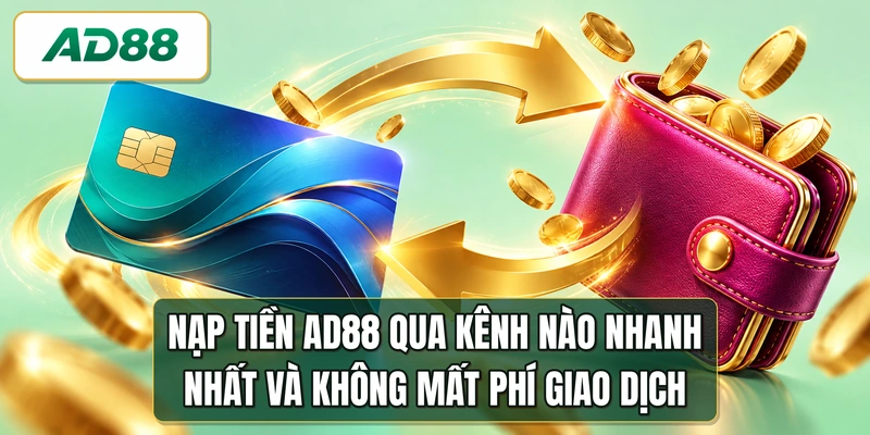 Nạp tiền AD88 qua kênh nào nhanh nhất và không mất phí giao dịch